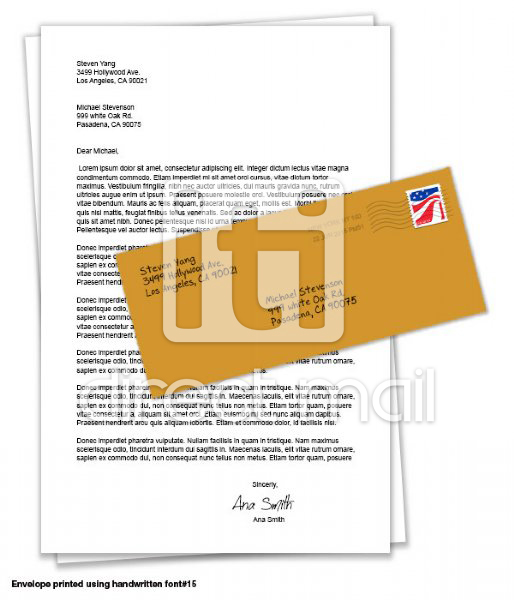 2 sheet mail merged letter